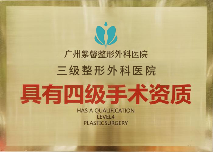 三级整形外科医院牌匾
